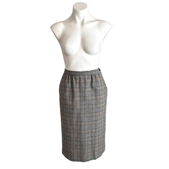 Vtg Pendleton Skirt 80s Wool Pure Virgin Authentic Carnegie District Plaid W 27" - Picture 16 of 16